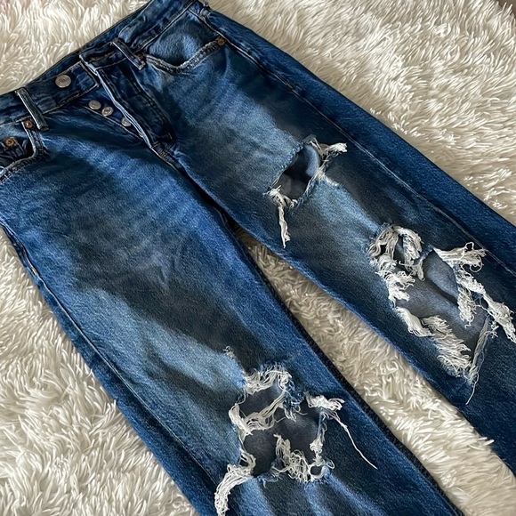 Aeropostale Baggy 90’s Ripped Jeans - Picture 1 of 3
